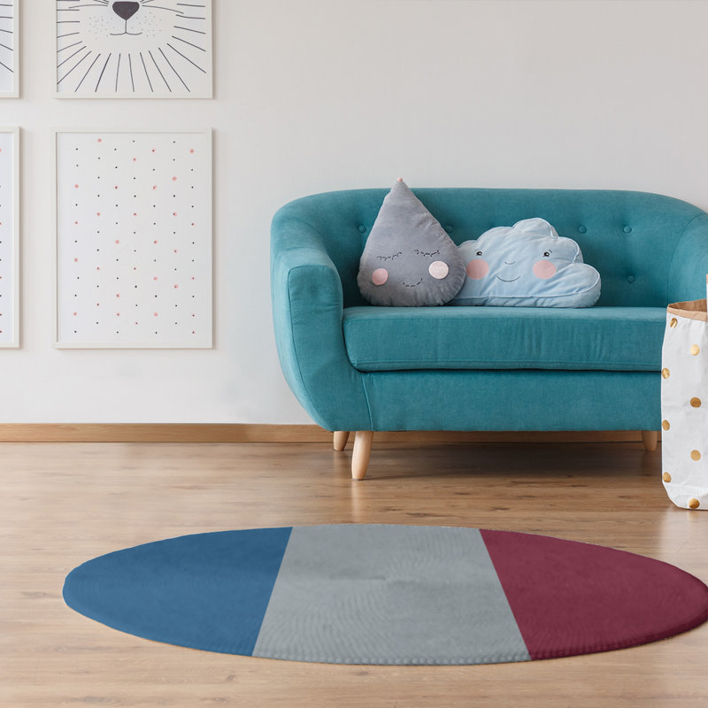 Chenille Indoor Rug, Round 5'