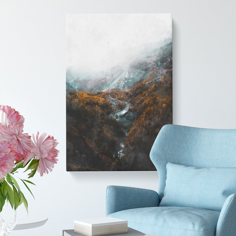 Zermatt In Switzerland - Wrapped Canvas Painting, 76cm H x 50cm W x 3cm D