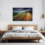 Cloudy Rice Terraces Dramatic Serene Tranquil Landscape Mountain Wall Art Print 1 Piece Wrapped Canvas Wall Art-1939884684