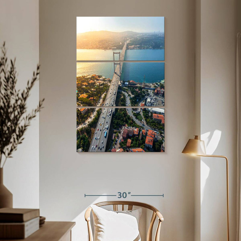 Masam Istanbul Bosphorus Bridge, 65" H x 42" W