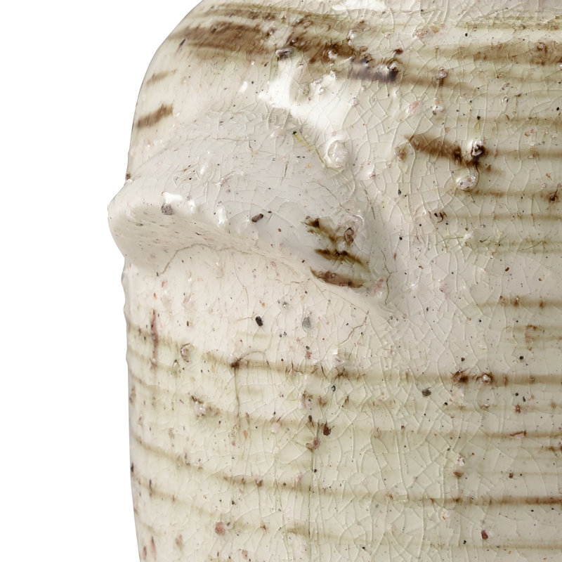 Haddasah Earthenware Table Vase, 7" H x 7" W x 6" D