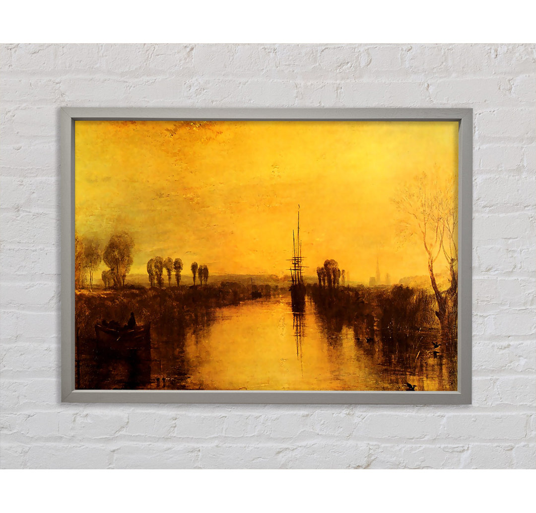 Mallord Turner Chichester Canal von Joseph - Einzelbildrahmen Kunstdrucke auf Leinwand