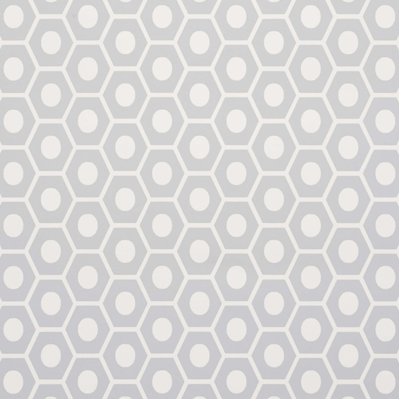 Papier peint Schumacher x Studio Bon Queen B, Gris