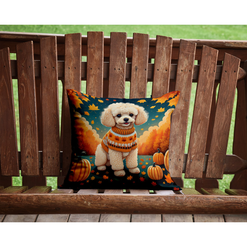  Coussin décoratif intérieur / extérieur en polyester Autre / Sans motif, 14 po x 14 po