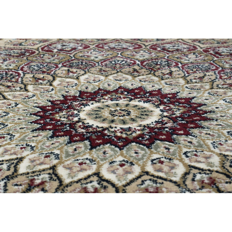 Tapis de zone rouge oriental Attell, Rectangle 7 pi 10 po x 11 pi 2 po