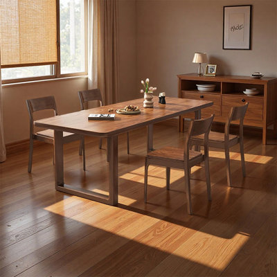 Simple and elegant solid wood dining table sets