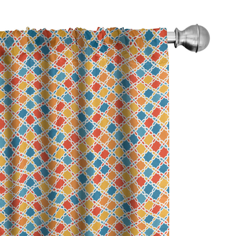 Panneaux de rideaux semi-transparents avec passe-tringle, 28 po x 84 po