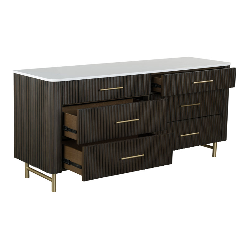 Dresser, Marble Top & Espreeso Finish