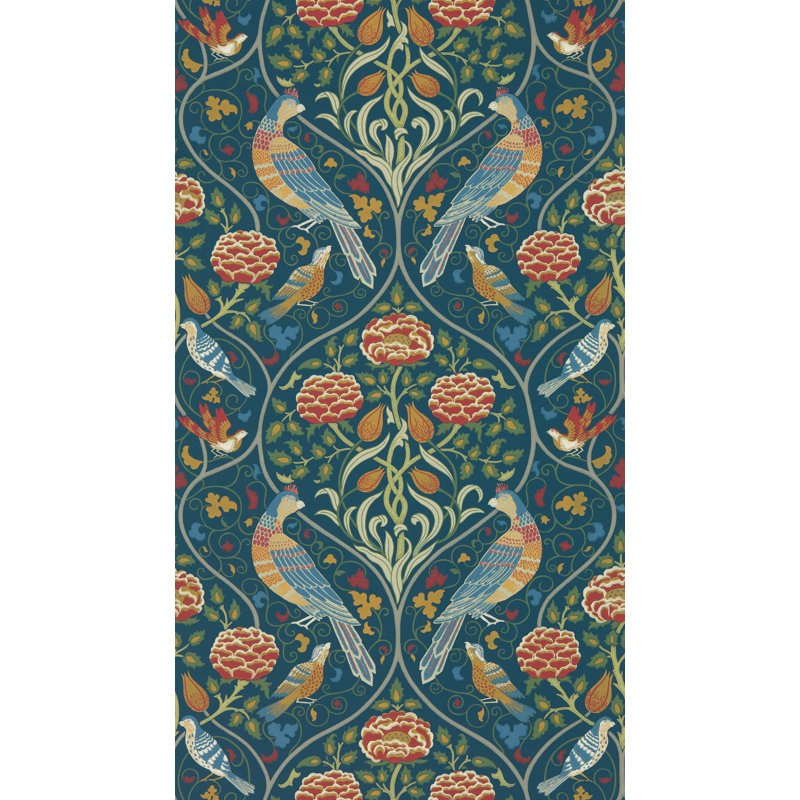 Seasons by May Wallpaper, Indigo