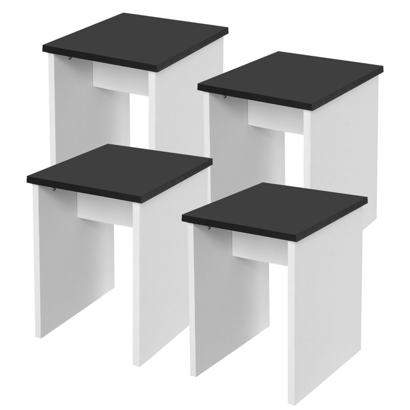 Manufactured Wood Accent Stool, Black