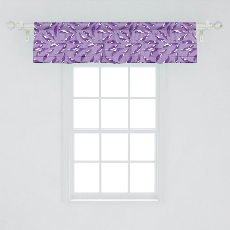 Cantonnière Ambesonne mauve foncé lilas 93503, L 42 po x L 18 po