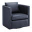 Fauteuil demi-tonneau pivotant en similicuir-764420388