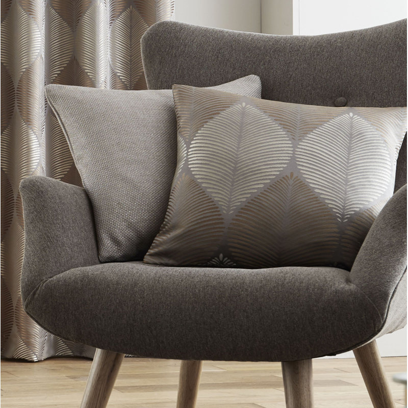 Leaf Jacquard Cushion Cover