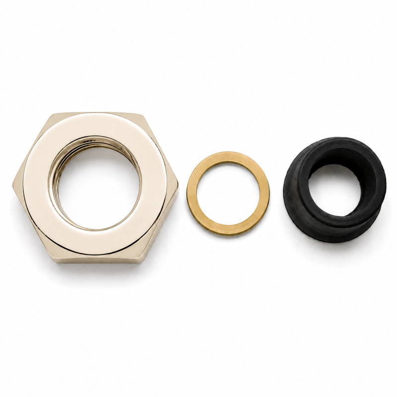 Écrou et rondelle de rehaussement, Polished Nickel