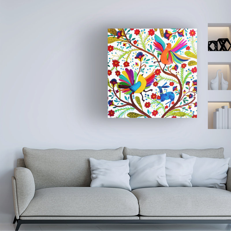 Art sur toile Sylvie Demers, H 14 po x l 14 po x P 2 po