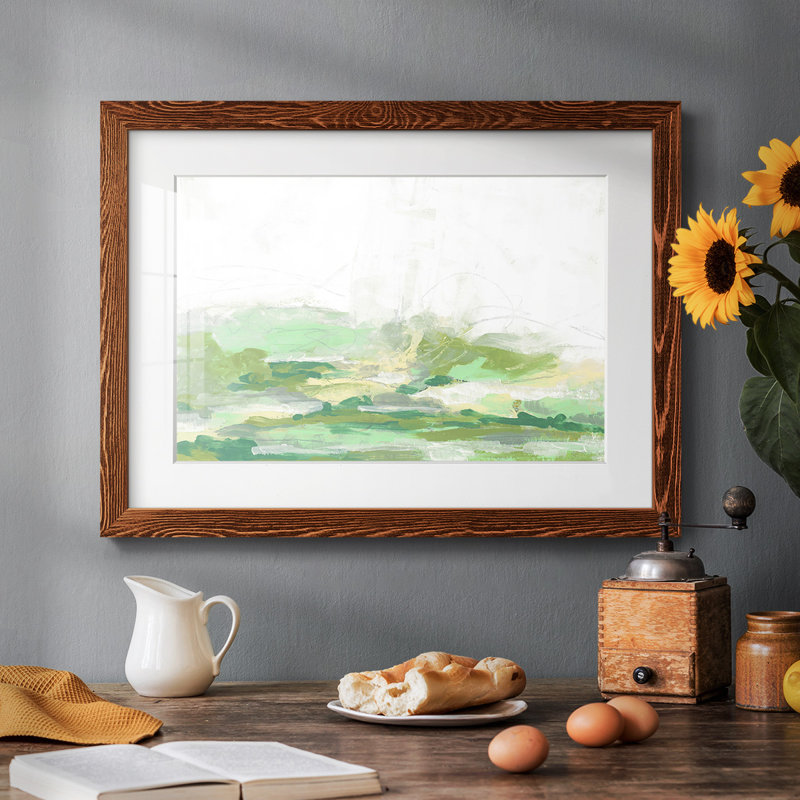 Green Mist Vista I, reproduction d'art sur papier, Érable, H 18 po x l 26 po x P 1,5 po