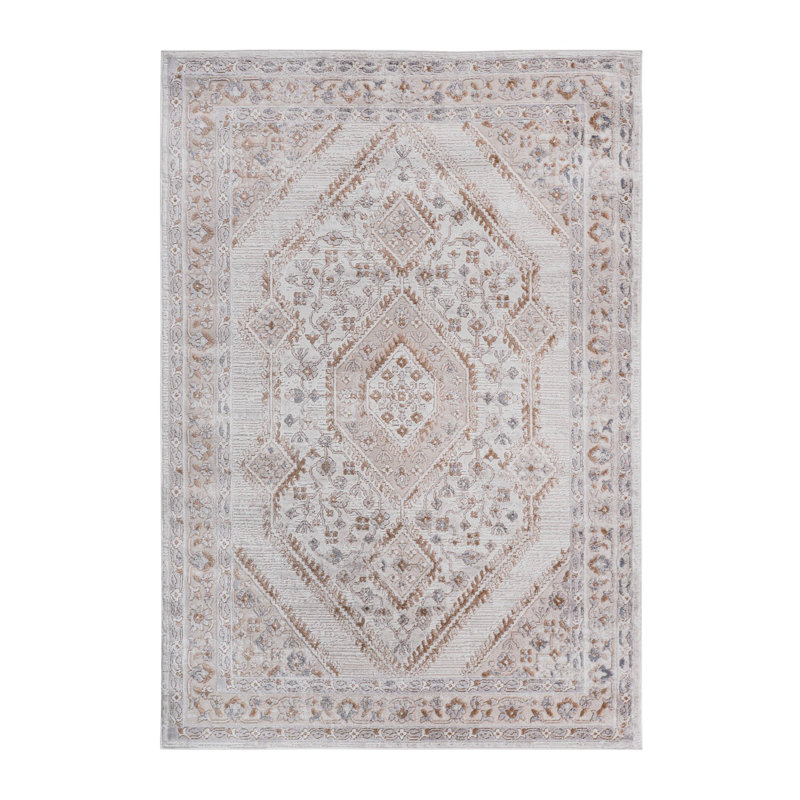 Bordered Non-Shedding Living Room Bedroom Dining Home Office Stylish And Stain Resistant Area Rug, Rectangle 2' x 3'