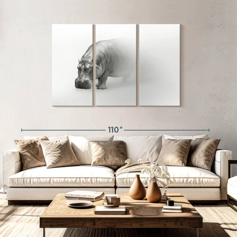 Brampt Phantom Hippo, 48" H x 74" W