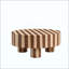 Table basse ronde, finition pour salon