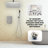 Rain Shower Head Systems Wall Mounted Shower