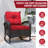 Weather-Resistant Rattan Outdoor Chair - PE Rattan, Steel Frame & Plush Cushions-1249048203