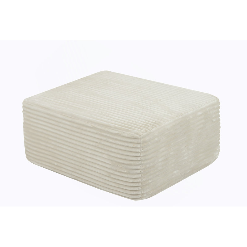 Repose-pieds / beige / moelleux, Beige