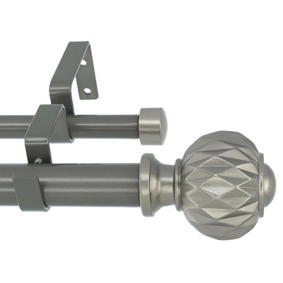 Emaley Adjustable Double Curtain Rod