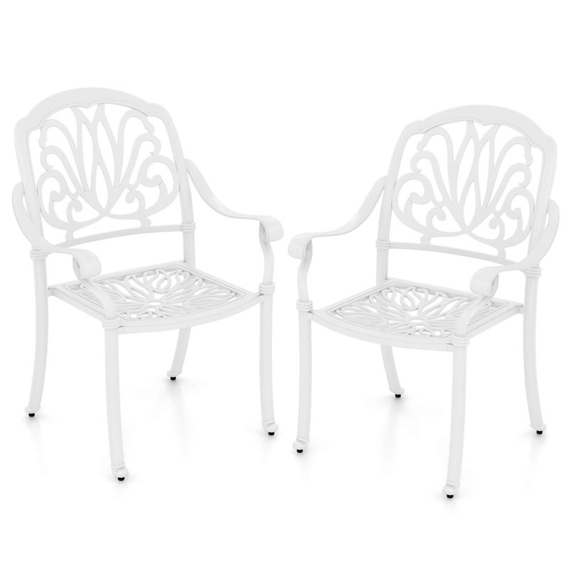 Accoudoirs d'extérieur en aluminium coulé 2 pièces Alcott Hill®