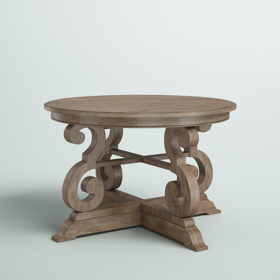 Bowers Round Solid Wood Base Dining Table Laurel Foundry Modern Farmhouse® 