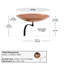 Polished Copper Birdbath with Wall Mount Bracket