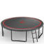 Trampoline d'extérieur durable avec plusieurs caractéristiques de sécurité et accessoires amusants
