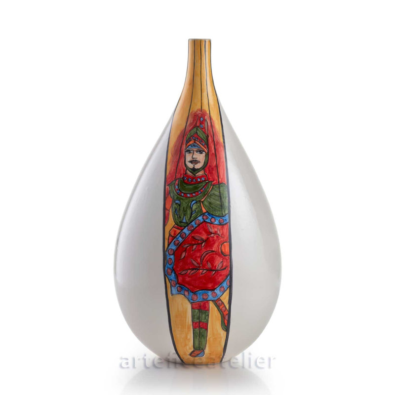 Chando Handmade Ceramic Table Vase, 33cm H x 18cm W x 18cm D