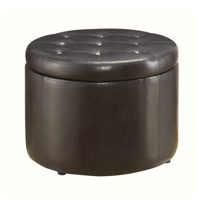 Stansell 22" Wide Tufted Round Storage Ottoman
