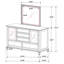Commode 11 tiroirs avec miroir Dennis