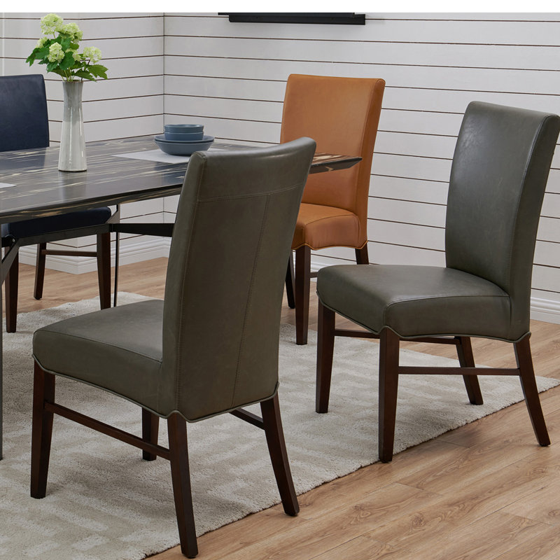 Liliana 19.5'' H Upholstered Dining Parsons Chair, Vintage Gray