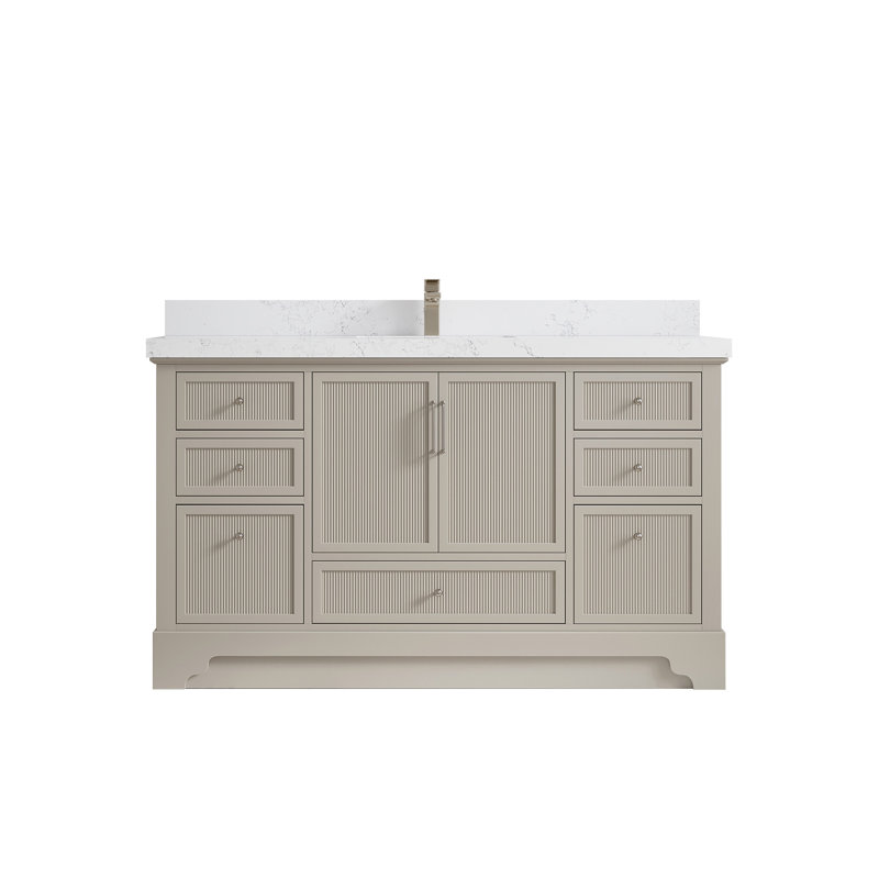 Alys 60'' Single Bathroom Vanity with Top, Empira