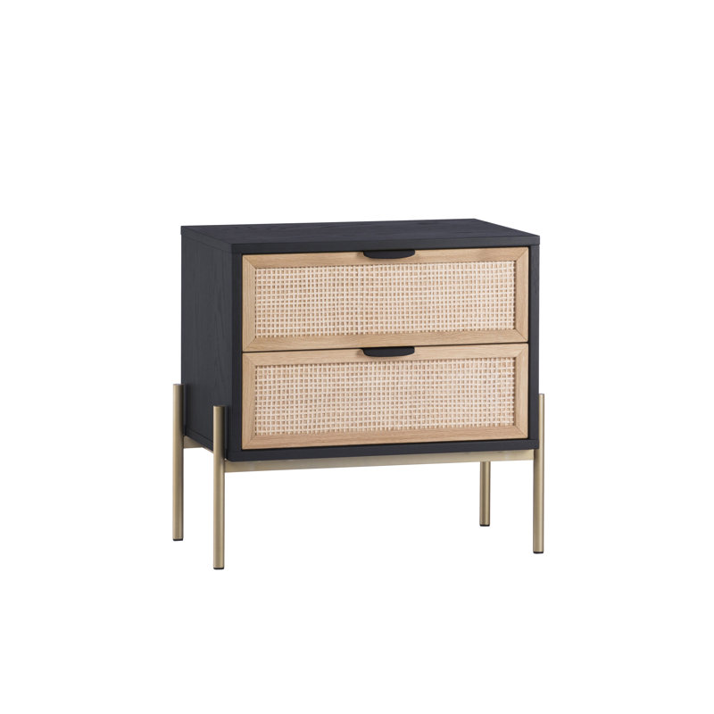 Avida 2 - Drawer Nightstand, Black