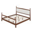 Structure de lit plateforme, structure de lit en bois massif avec tête de lit tapissier avec support à lattes et à lattes, aucun sommier nécessaire-1297993813-1297993815
