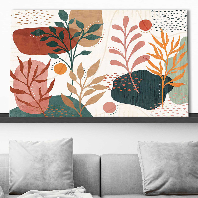 «Abstract Blossom I» par Véronique Charron - impression, Toile tendue, H 18 po x l 30 po x P 1 po