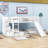 Twin Over Twin Wood Bunk Bed with Slide and Storage Staircase-1236857201