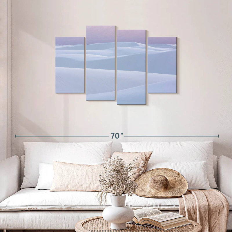 Alvord Sand Dunes In White Sands, 27" H x 43" W
