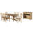 Huerfano Valley Extendable Solid Wood Top Double Pedestal Base Dining Set