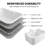 61 Inch Acrylic Whirlpool Massage Bathtub, 16 Water Jets with LED Lights, Built-In Heater, Ergonomic Pillow, UL-Certified Motor, Jacuzzi Spa Experience