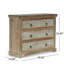 Commode 3 tiroirs White + Natural