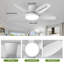 106cm 5-Blade Dimmable LED Ceiling Fan with Light Kit and Remote Control-1491069267-1491069264