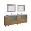  Ensemble de meuble-lavabo double 96 "avec miroir 96"-106870216