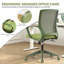 Chaise de bureau colorée, supportant 159 kg, idéale pour le télétravail ou le travail à domicile, avec dossier en maille.-17337312-17337338