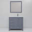 Ensemble de meuble-lavabo décalé à droite 36 po x P 22 po jacques, robinet et miroir 34 po.-66637672-90700292