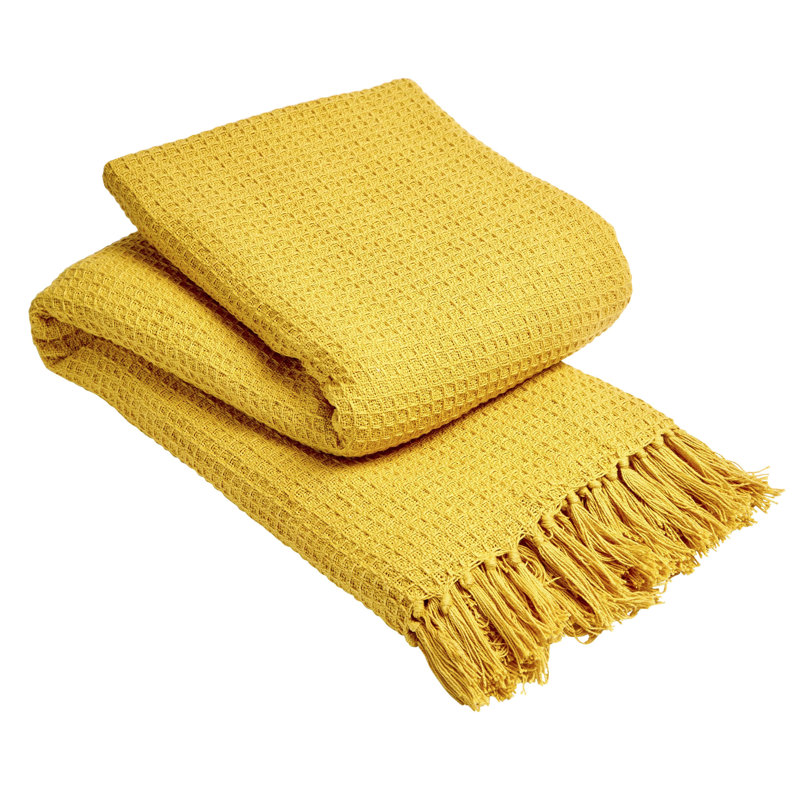 Throw Blanket, Yellow, 152cm x 127cm