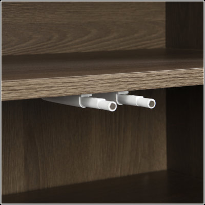 Armoire de rangement pour chaussures polyvalente avec siège rembourré et tablettes réglables pour le couloir, parfaite pour une vie organisée et élégante.